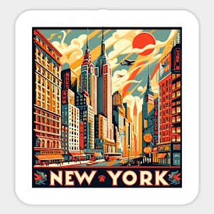 New York Poster Sticker